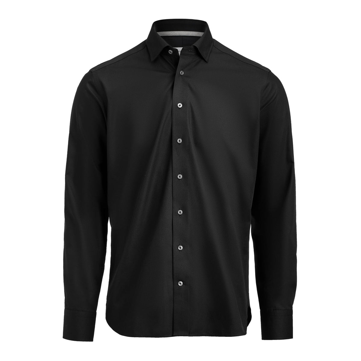 J.Harvest & Frost YB56 Twill Slim Schwarz/Grau, Vorderansicht