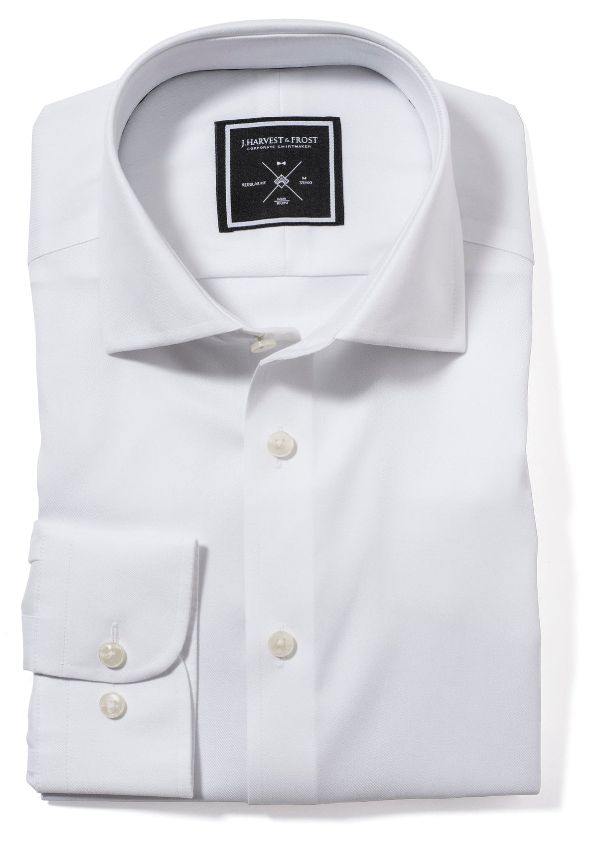 J.Harvest & Frost BB60 Twill Regular Weiss, Produktansicht