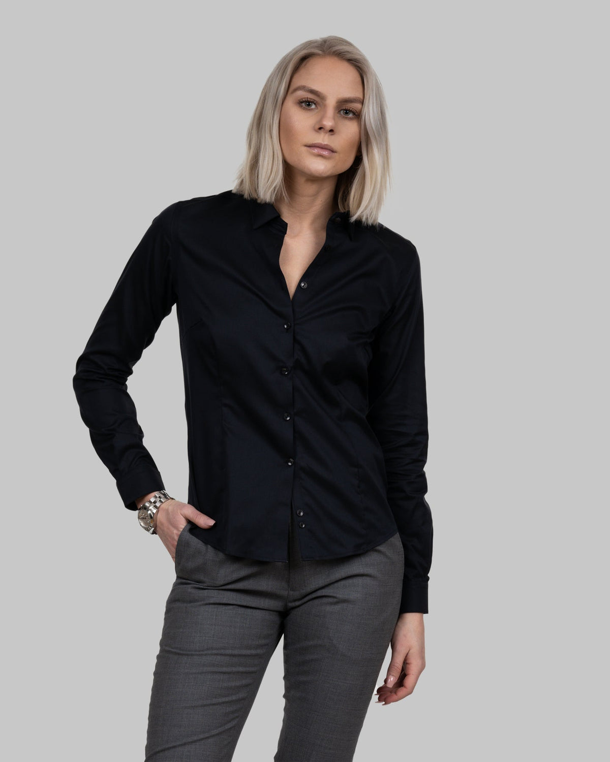 J.Harvest & Frost BB60 Twill Woman Schwarz, Produktansicht