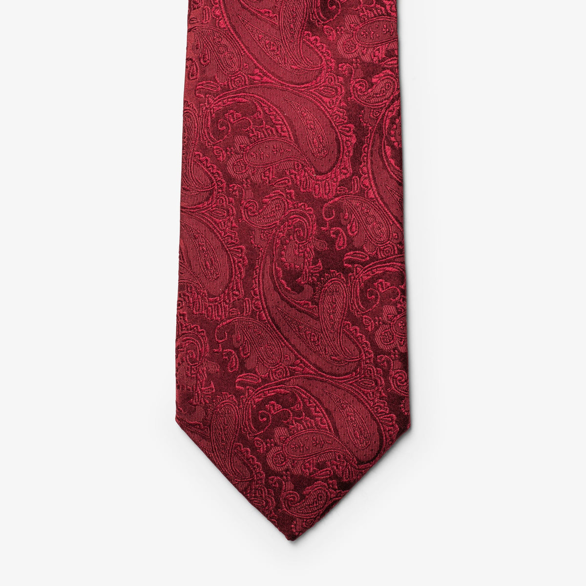 J.Harvest & Frost Giftbox Solid Paisley Tie Rot, Detailansicht