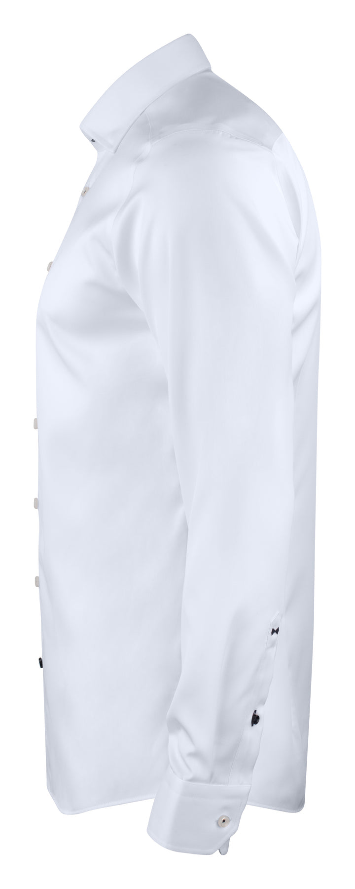 J.Harvest & Frost RB122 Twill Regular Weiss, Seitenansicht links
