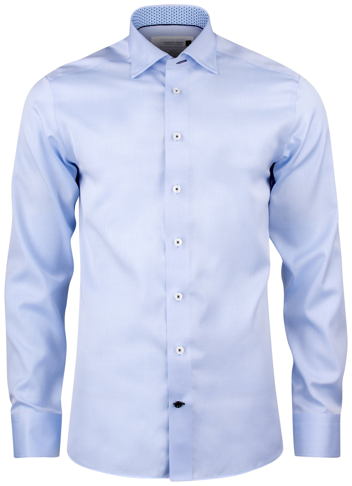 J.Harvest & Frost RB122 Twill Regular Himmelblau, Vorderansicht