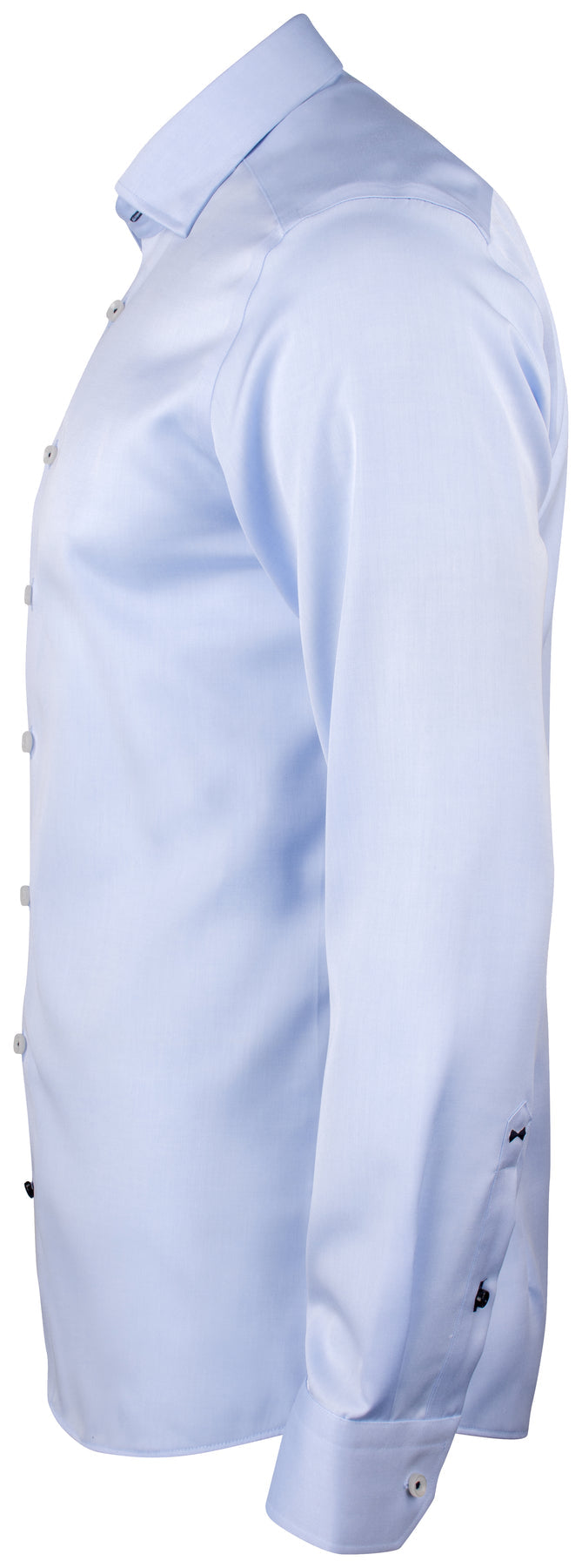 J.Harvest & Frost RB122 Twill Regular Himmelblau, Seitenansicht links