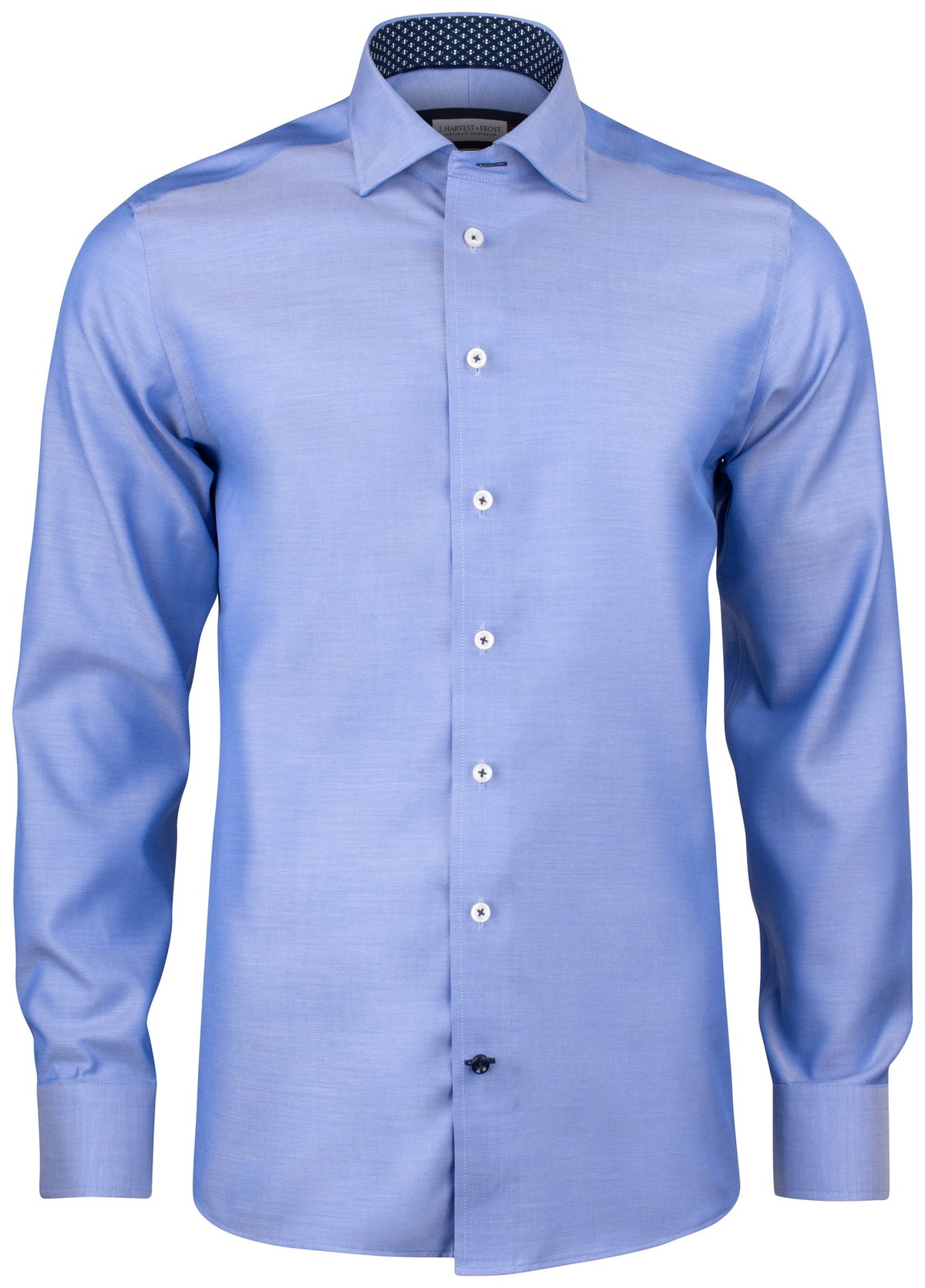 J.Harvest & Frost RB122 Twill Regular Mittelblau, Vorderansicht