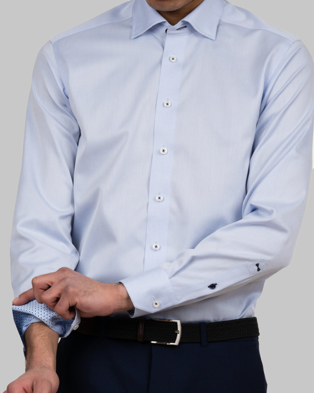 J.Harvest & Frost RB122 Twill Slim Himmelblau, Produktansicht