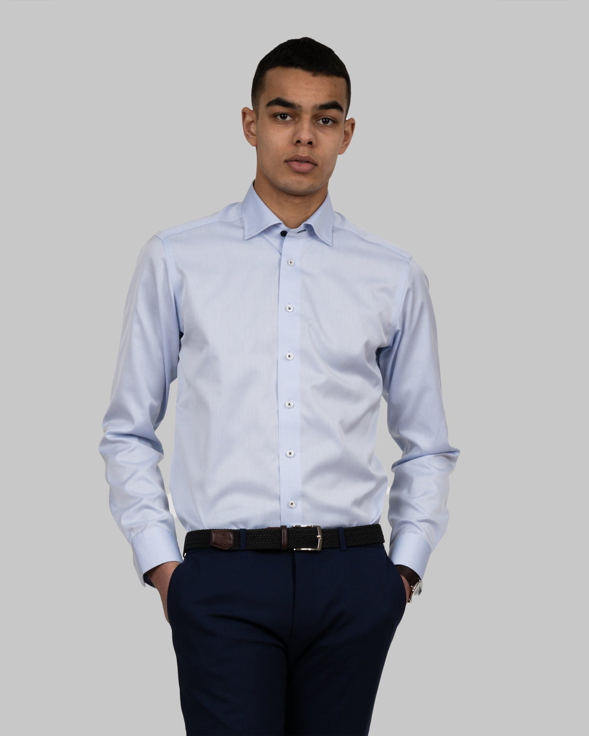 J.Harvest & Frost RB122 Twill Slim Himmelblau, Produktansicht