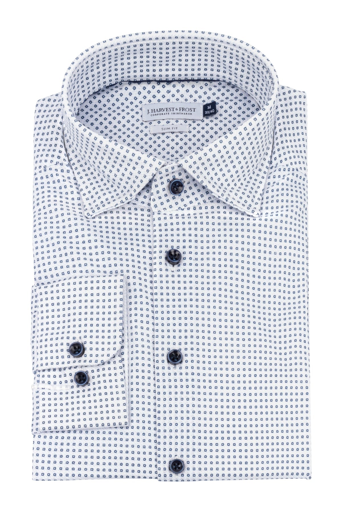 J.Harvest & Frost IB131 Pique Knit Regular Himmelblau gemustert, Produktansicht