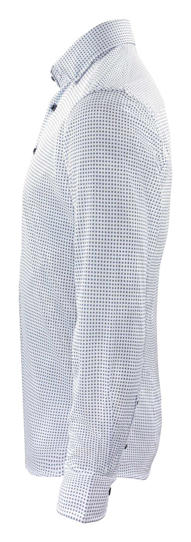 J.Harvest & Frost IB131 Pique Knit Regular Himmelblau gemustert, Seitenansicht links