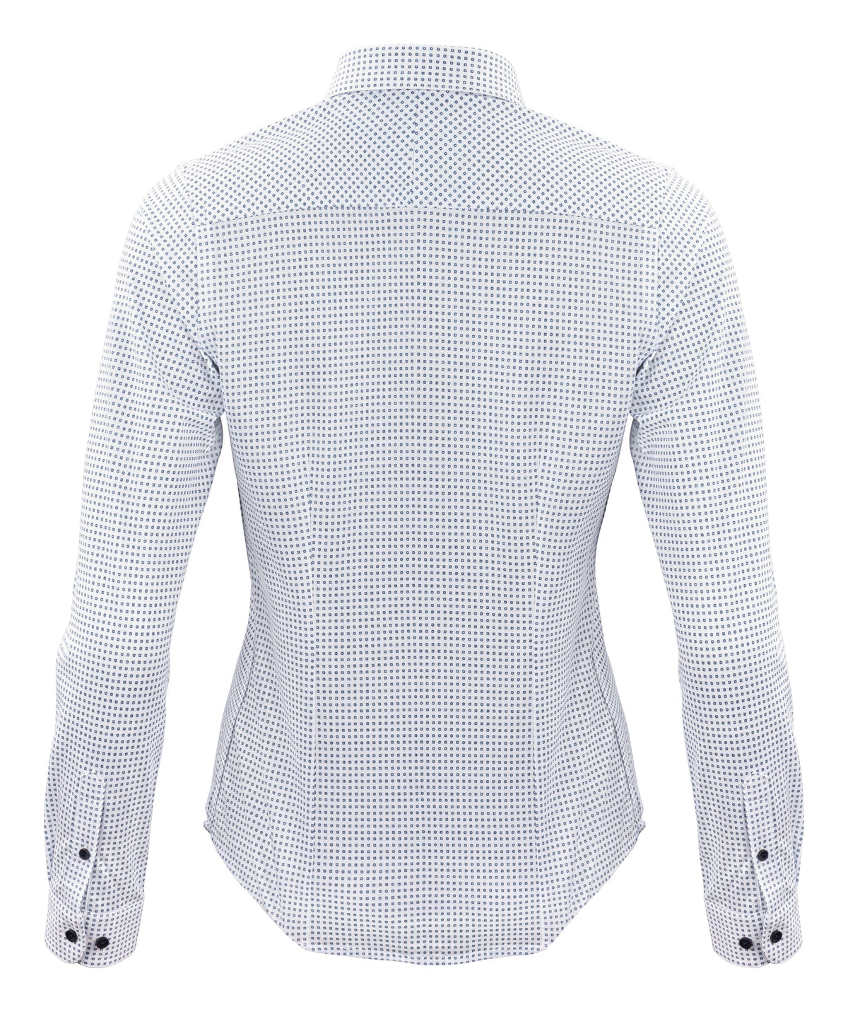 J.Harvest & Frost IB131 Pique Knit Woman Himmelblau gemustert, Rückansicht