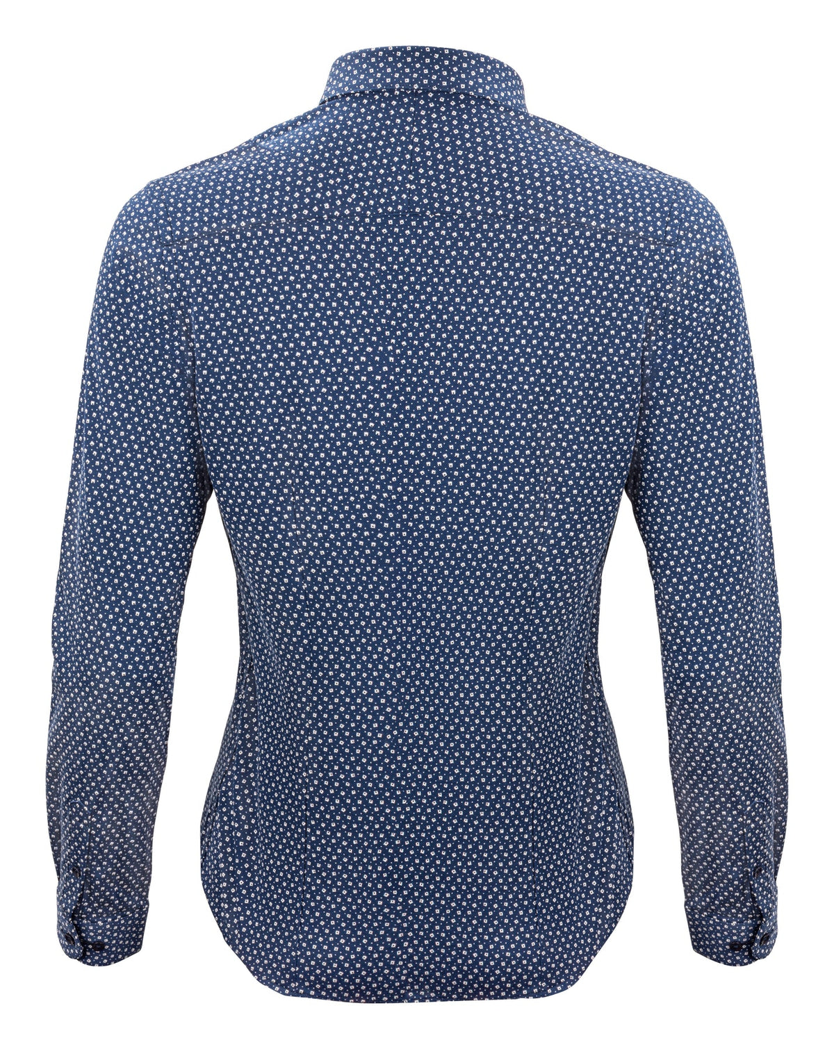 J.Harvest & Frost IB131 Pique Knit Woman Marineblau gemustert, Rückansicht