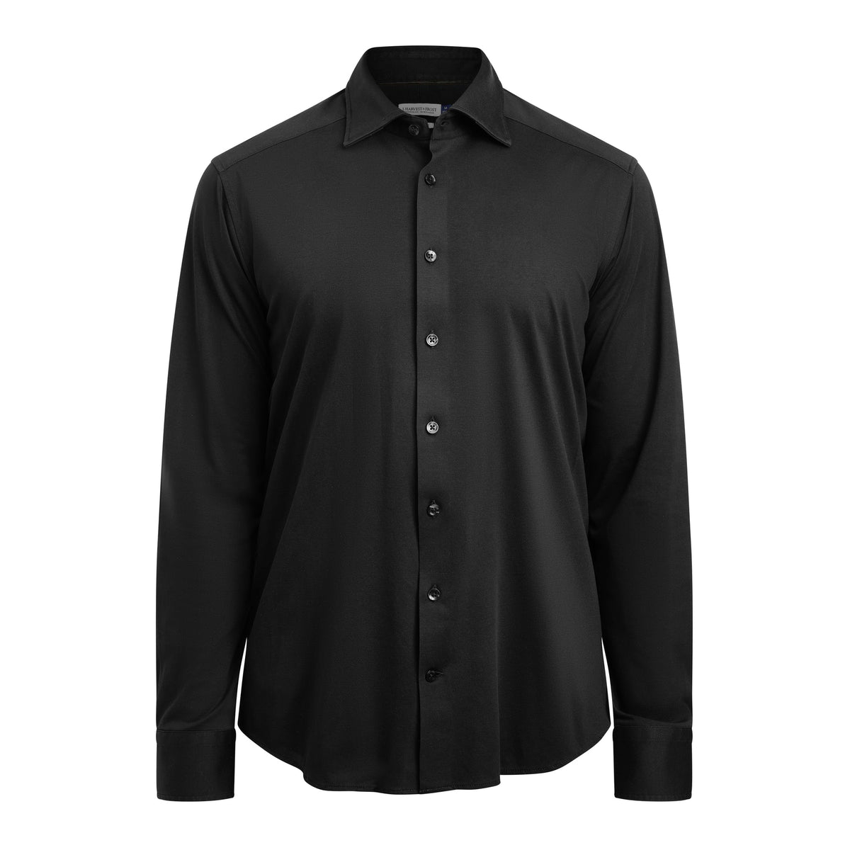 J.Harvest & Frost IB132 Interlock Knit Regular Schwarz, Vorderansicht