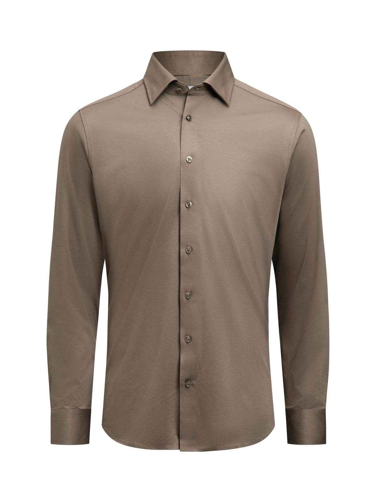 J.Harvest & Frost IB132 Interlock Knit Slim Walnuss, Vorderansicht