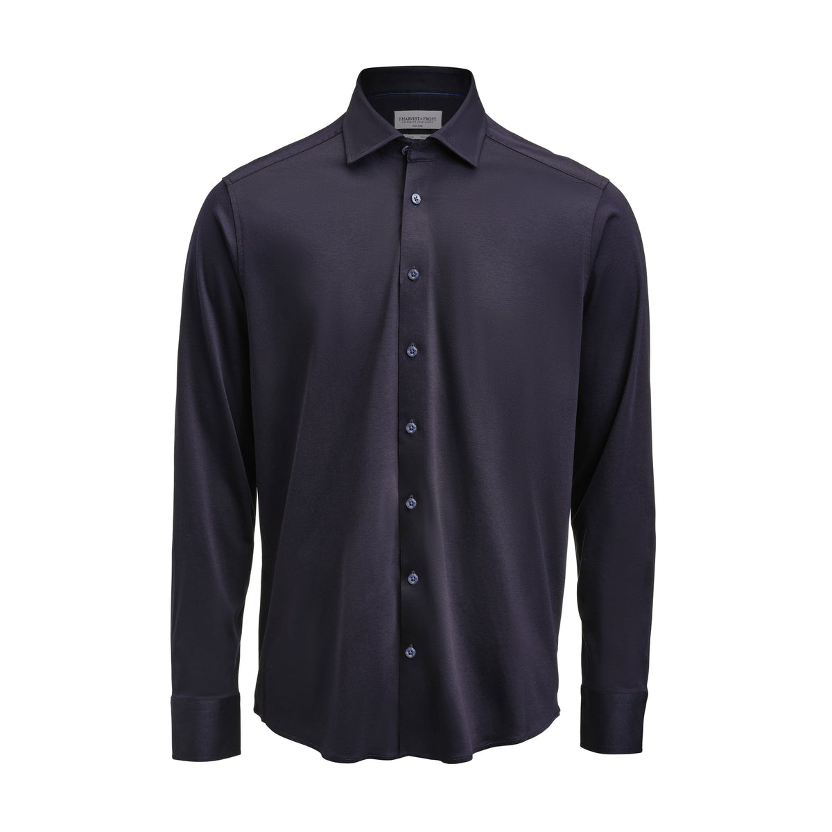J.Harvest & Frost IB132 Interlock Knit Slim Marineblau, Vorderansicht