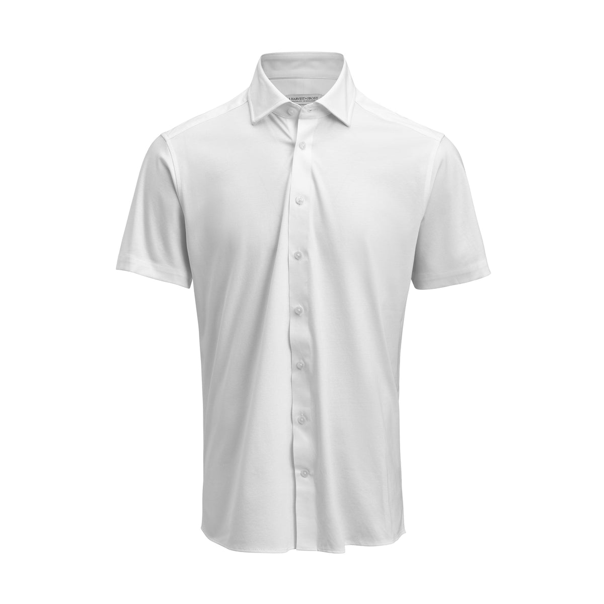 J.Harvest & Frost IB132 Interlock Knit S/S Regular Weiss, Vorderansicht