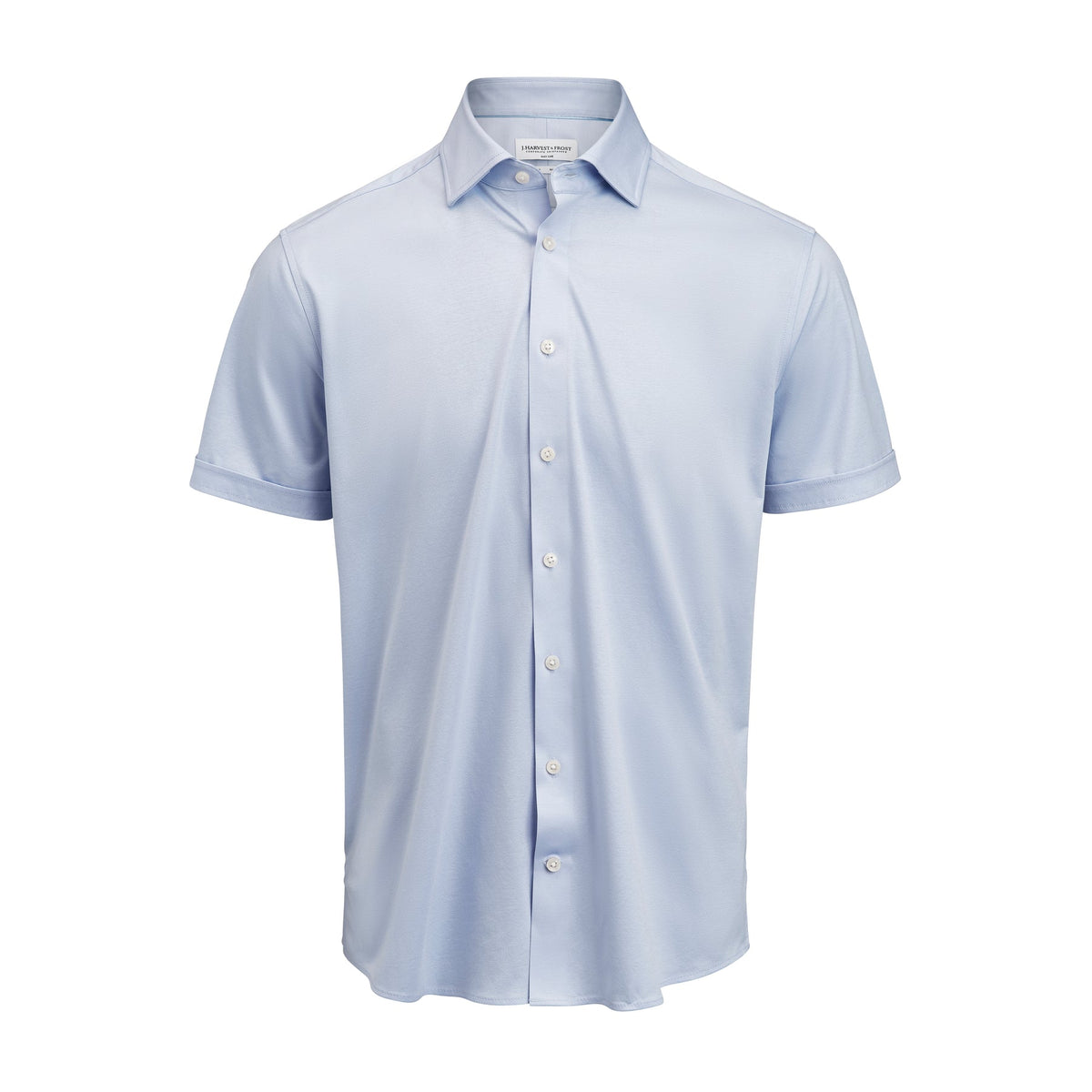 J.Harvest & Frost IB132 Interlock Knit S/S Regular Hellblau, Vorderansicht