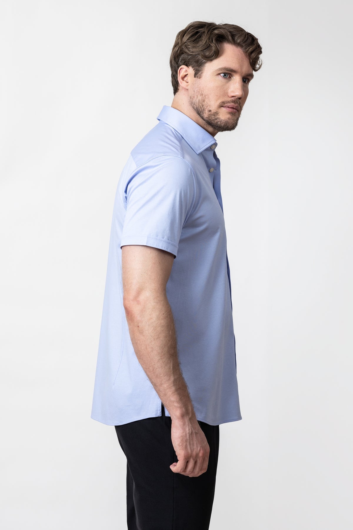 J.Harvest & Frost IB132 Interlock Knit S/S Regular Hellblau, Produktansicht