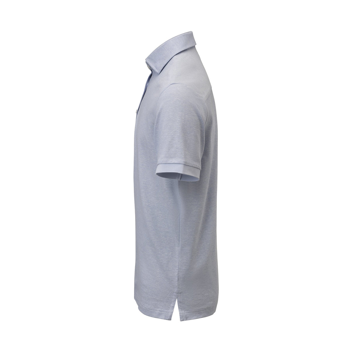 J.Harvest & Frost Indigo Bow 133 S/S Polo Tailored Fit Himmelblau, Seitenansicht links