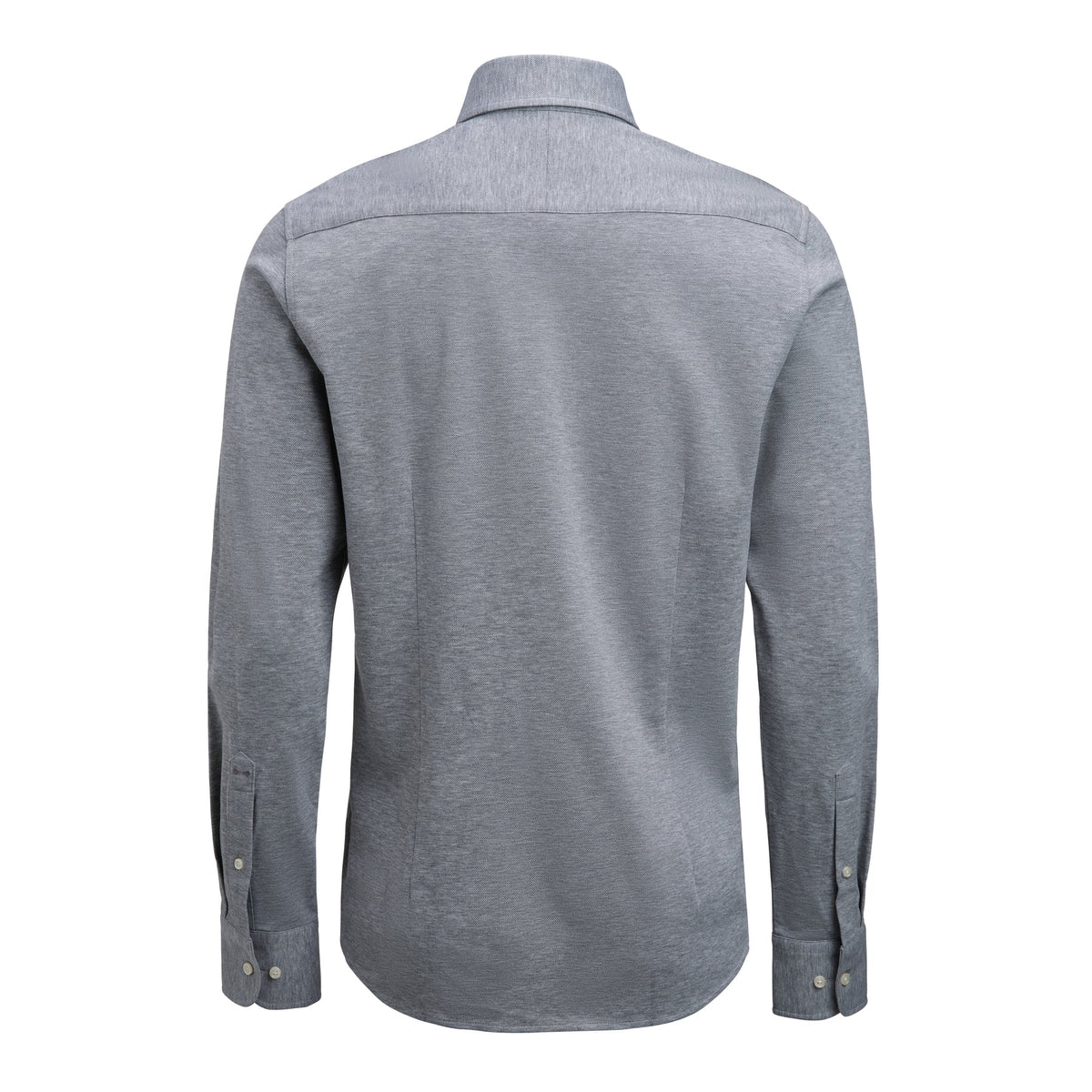 J.Harvest & Frost IB135 Pique Knit Regular Grau meliert, Rückansicht