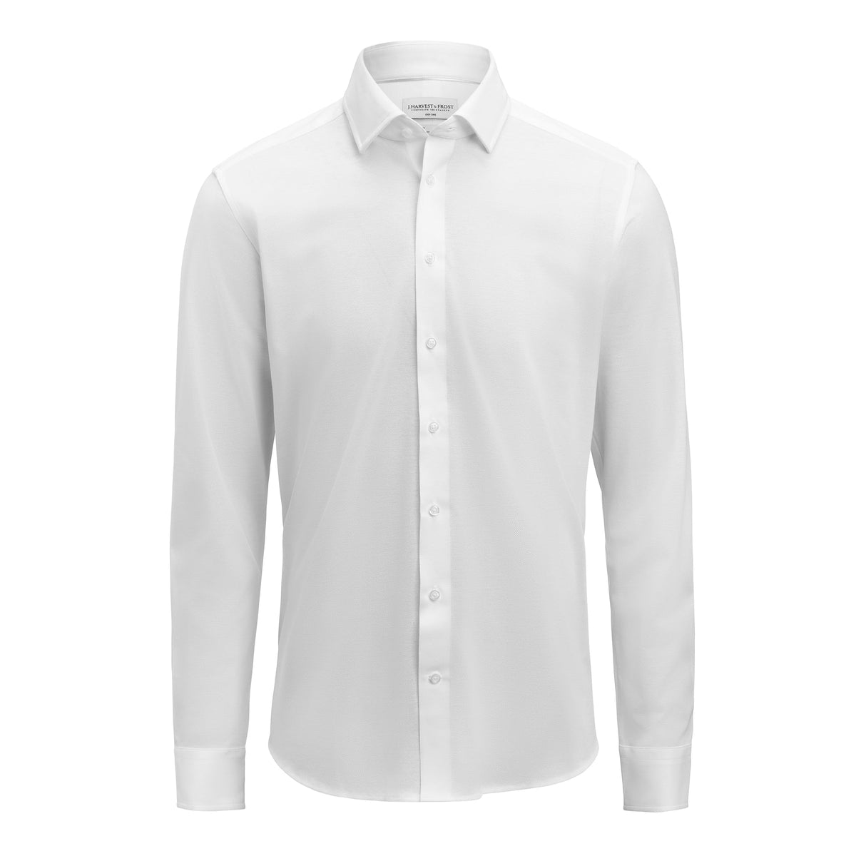 J.Harvest & Frost IB135 Pique Knit Slim Weiss, Vorderansicht