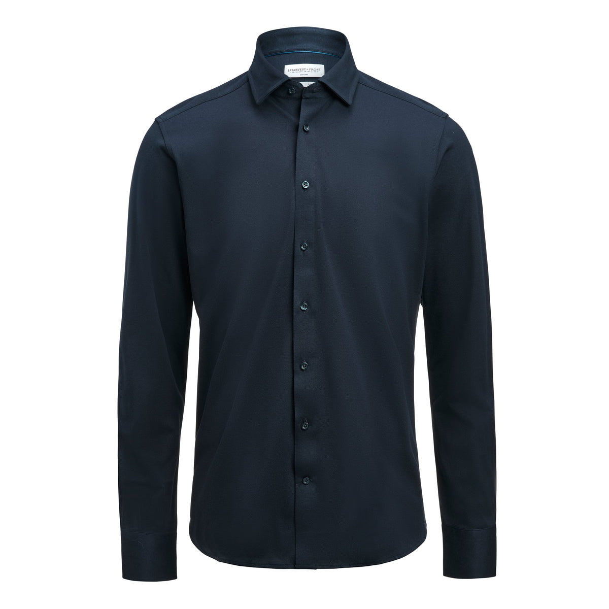 J.Harvest & Frost IB135 Pique Knit Slim Marineblau, Vorderansicht