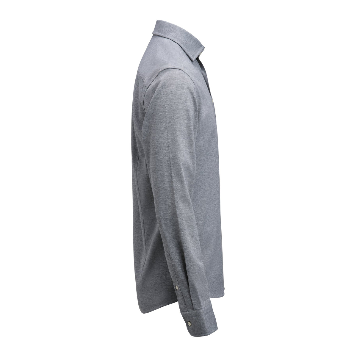J.Harvest & Frost IB135 Pique Knit Slim Grau meliert, Seitenansicht rechts