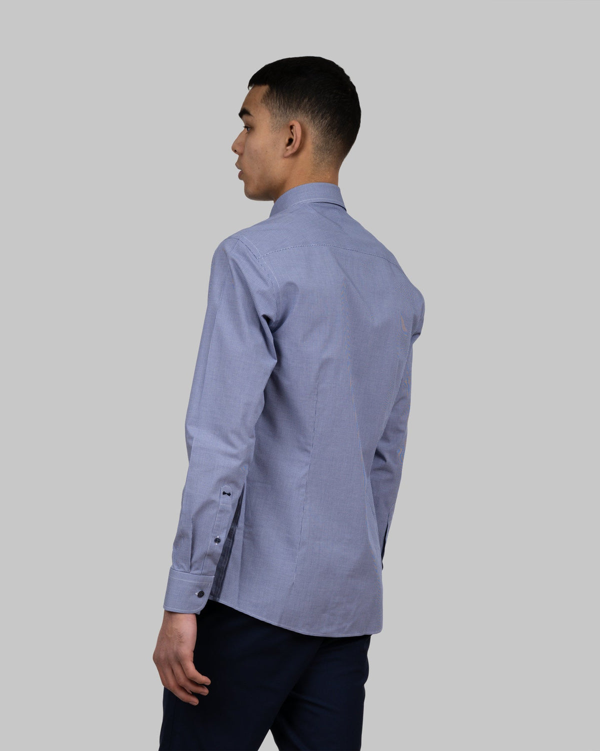 J.Harvest & Frost Purple Bow 141 Slim Fit Marineblau kariert, Produktansicht