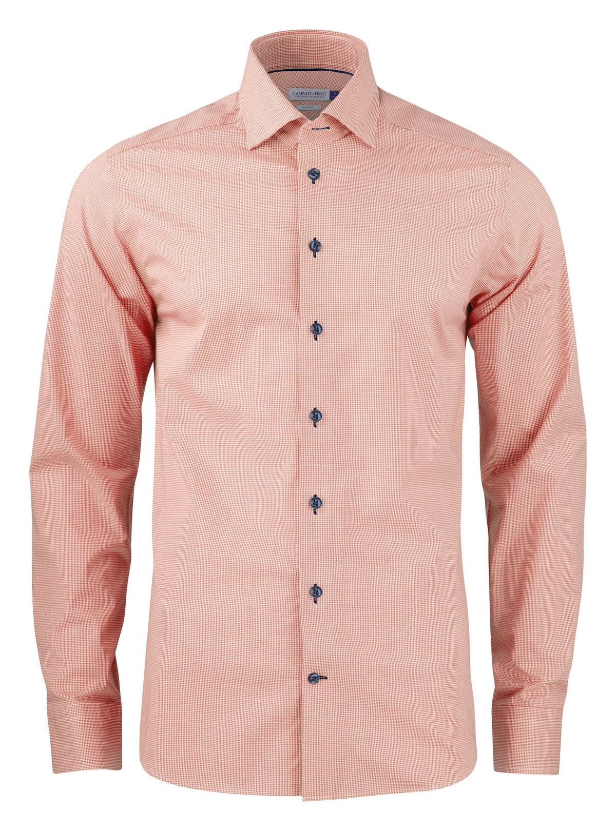 J.Harvest & Frost Purple Bow 141 Slim Fit Orange kariert, Vorderansicht