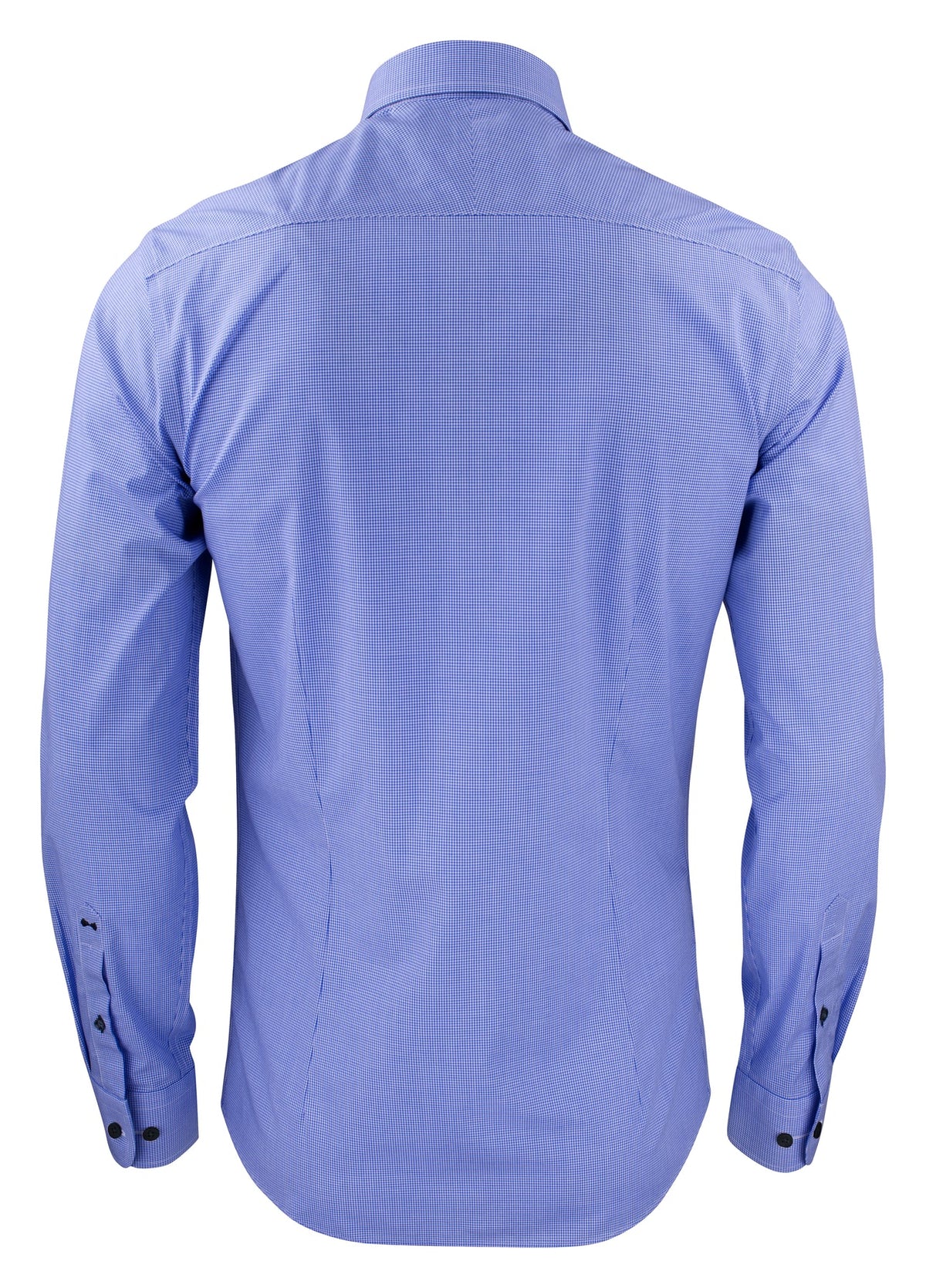 J.Harvest & Frost Purple Bow 141 Slim Fit Marineblau kariert, Rückansicht