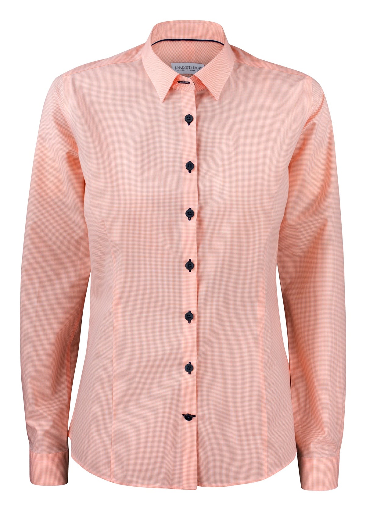 J.Harvest & Frost Purple Bow 141 Woman Orange kariert, Vorderansicht