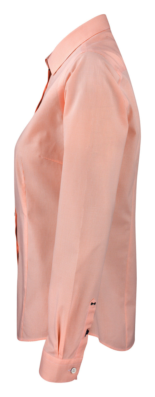 J.Harvest & Frost Purple Bow 141 Woman Orange kariert, Seitenansicht links