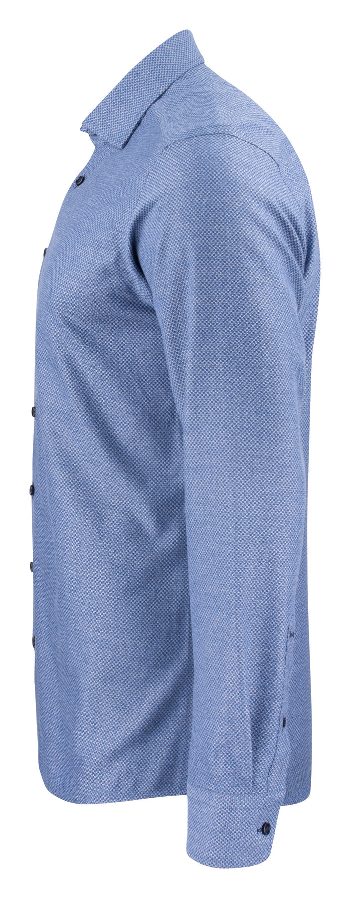 J.Harvest & Frost PB144 Brushed Jacquard Regular Blau, Seitenansicht links