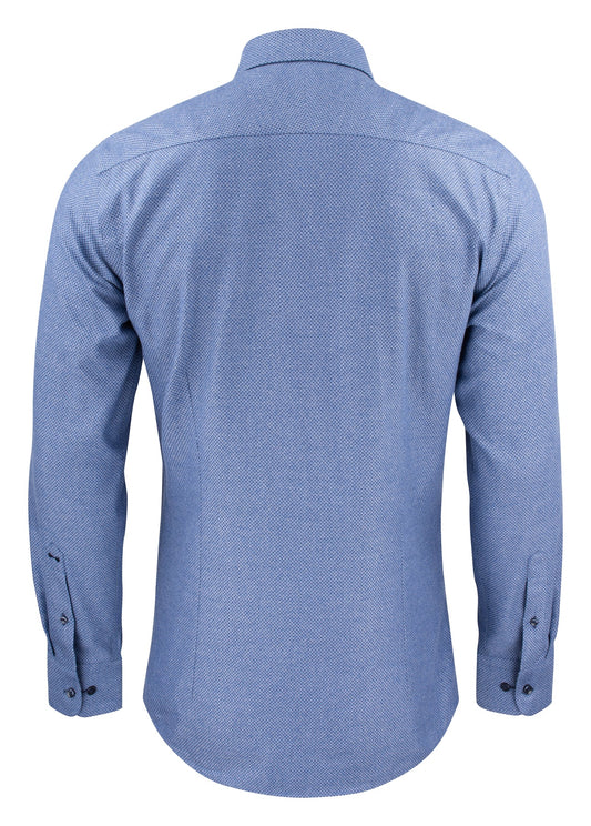 J.Harvest & Frost PB144 Brushed Jacquard Slim Blau, Rückansicht
