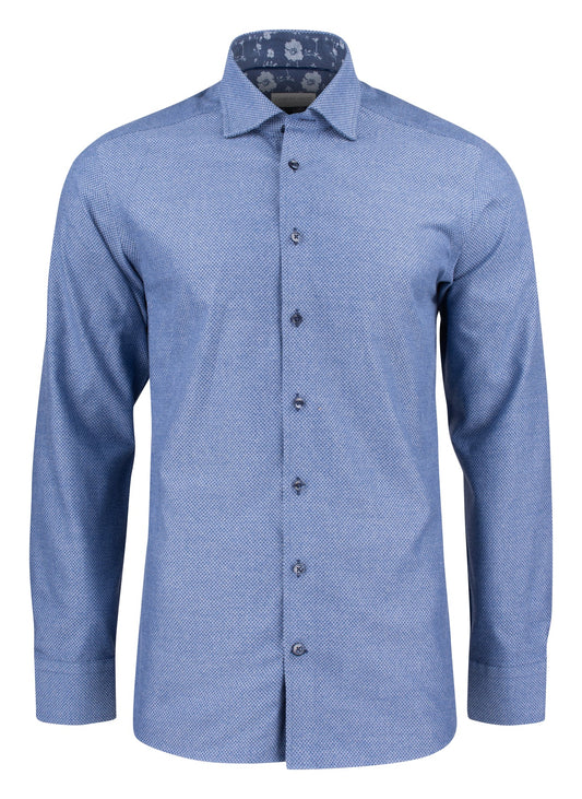 J.Harvest & Frost PB144 Brushed Jacquard Slim Blau, Vorderansicht