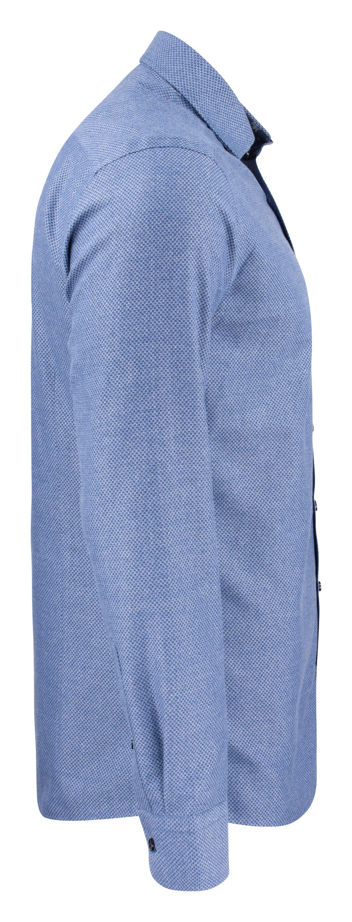 J.Harvest & Frost PB144 Brushed Jacquard Slim Blau, Seitenansicht rechts