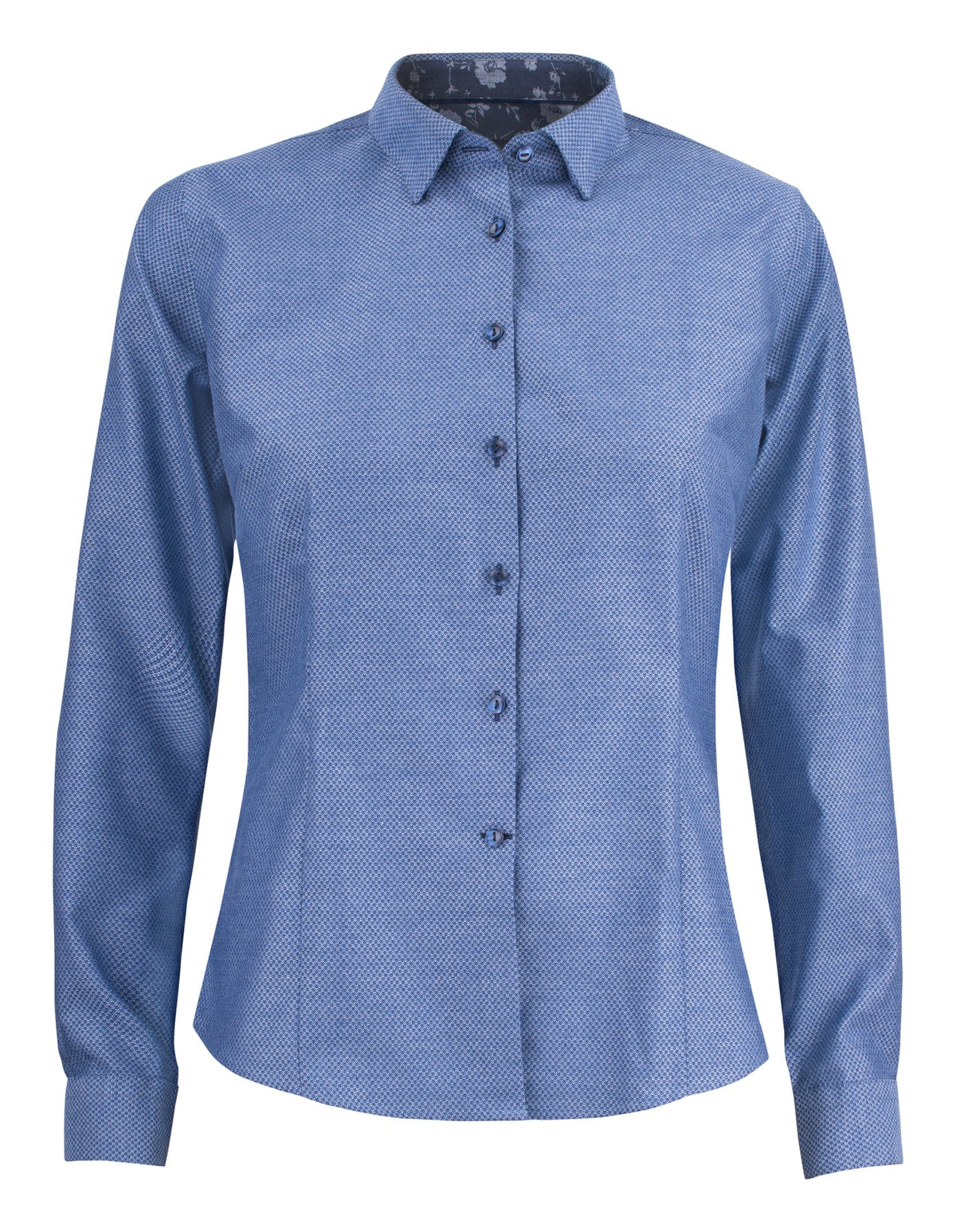 J.Harvest & Frost PB144 Brushed Jacquard Woman Blau, Vorderansicht