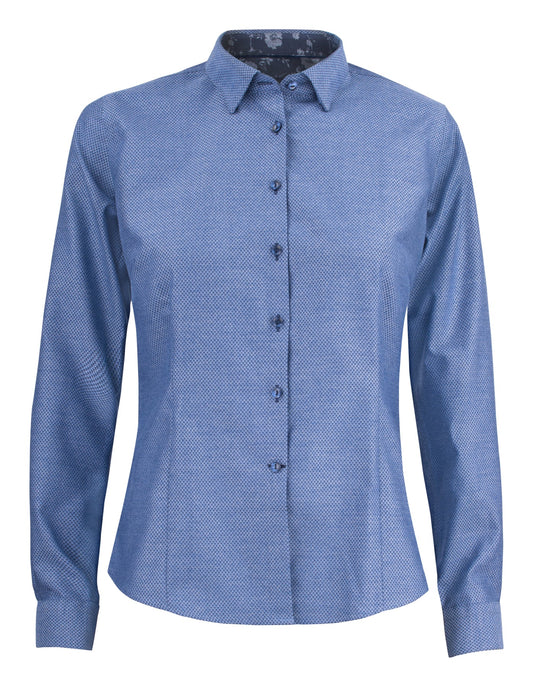 J.Harvest & Frost PB144 Brushed Jacquard Woman Blau, Vorderansicht