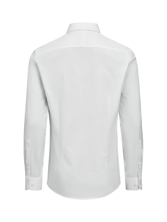 J.Harvest & Frost YB150 Twill Stretch Shirt Regular Fit Men Weiss, Rückansicht