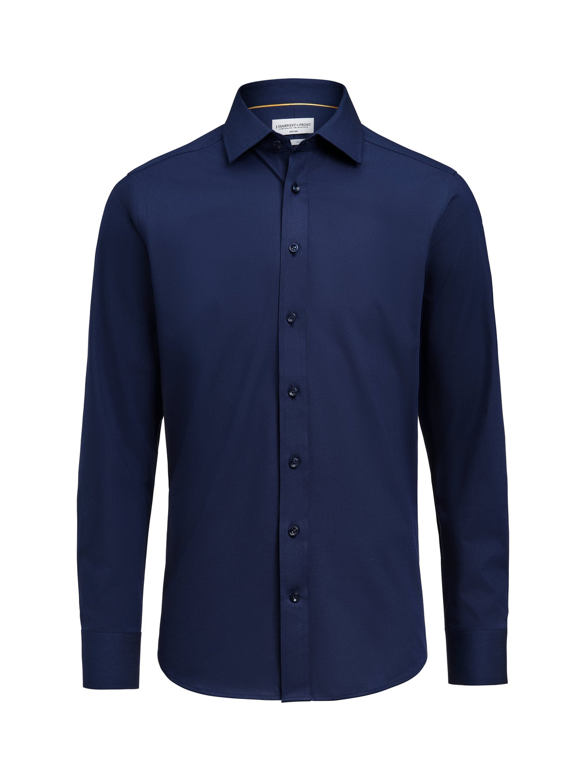 J.Harvest & Frost YB150 Twill Stretch Shirt Regular Fit Men Marineblau, Vorderansicht