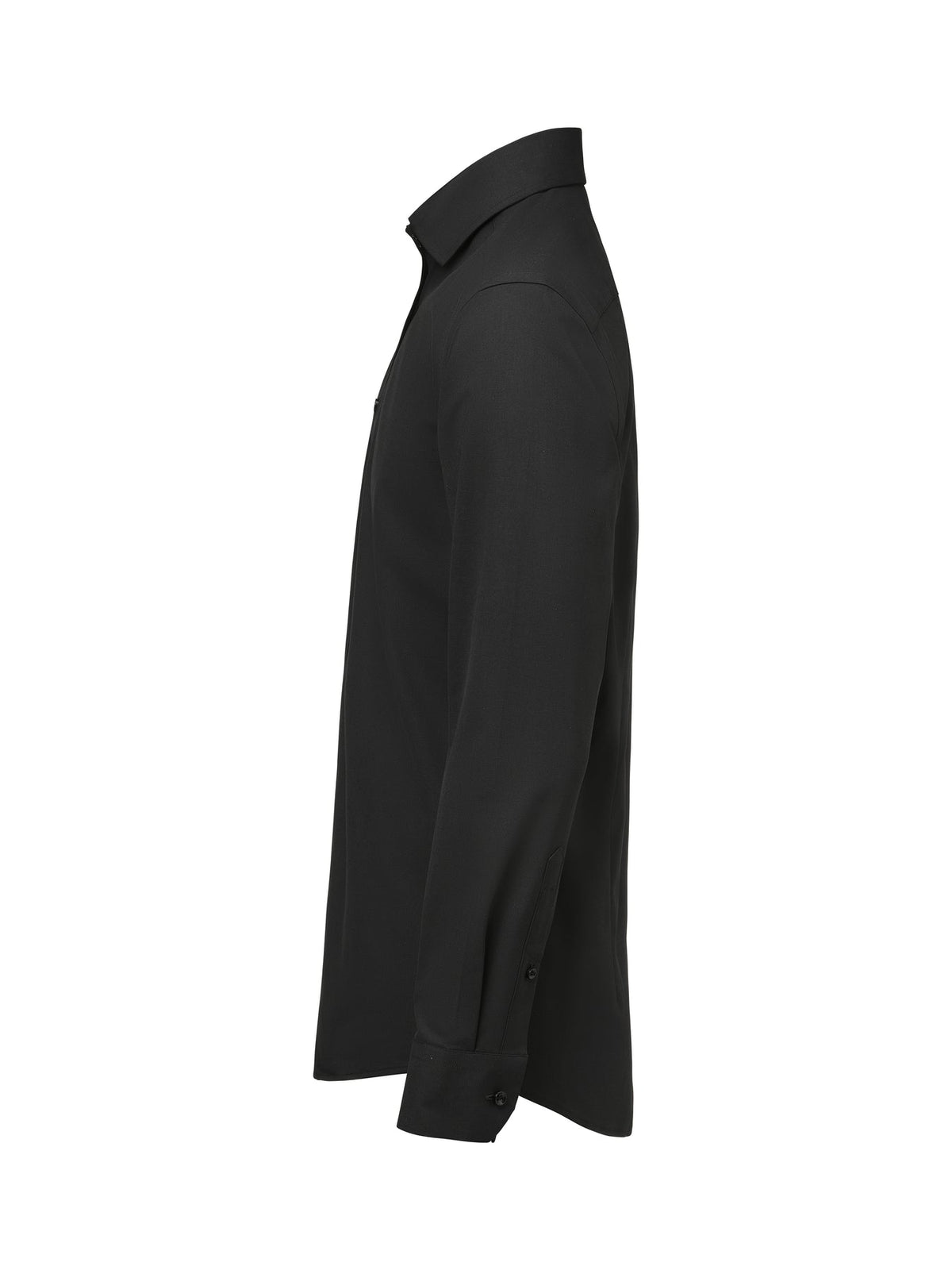 J.Harvest & Frost YB150 Twill Stretch Shirt Slim Fit Men Schwarz, Seitenansicht links