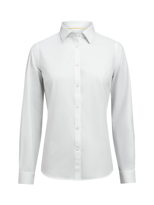 J.Harvest & Frost YB150 Twill Stretch Shirt Woman Contemporary Weiss, Vorderansicht