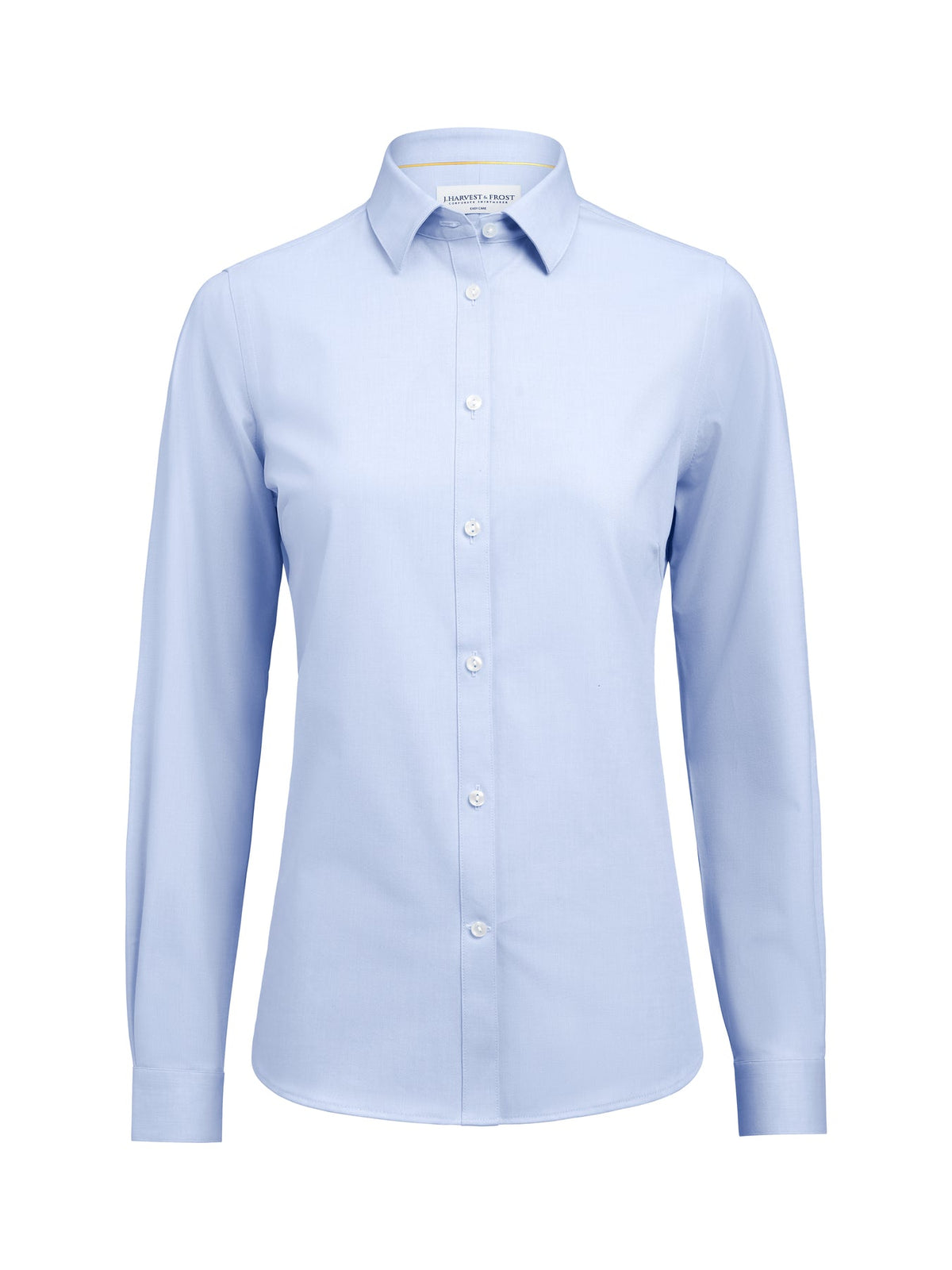 J.Harvest & Frost YB150 Twill Stretch Shirt Woman Contemporary Himmelblau, Vorderansicht
