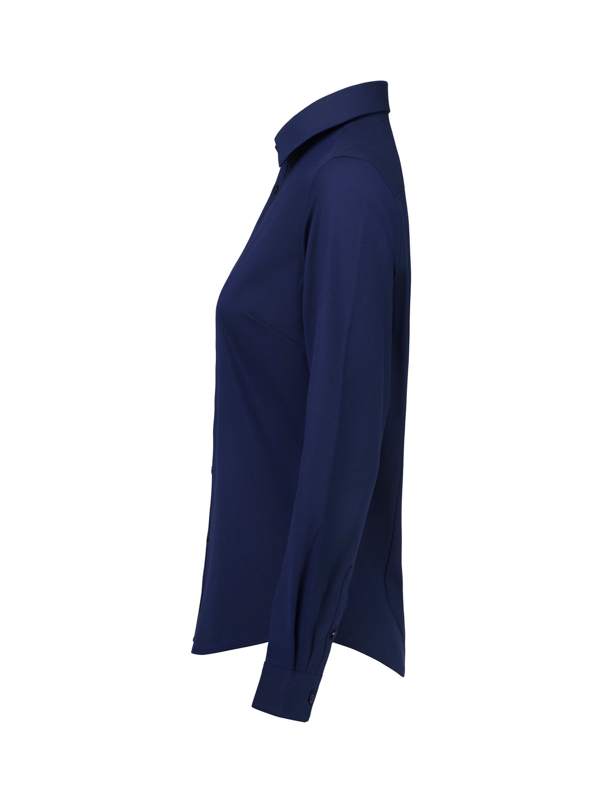 J.Harvest & Frost YB150 Twill Stretch Shirt Woman Contemporary Marineblau, Seitenansicht links