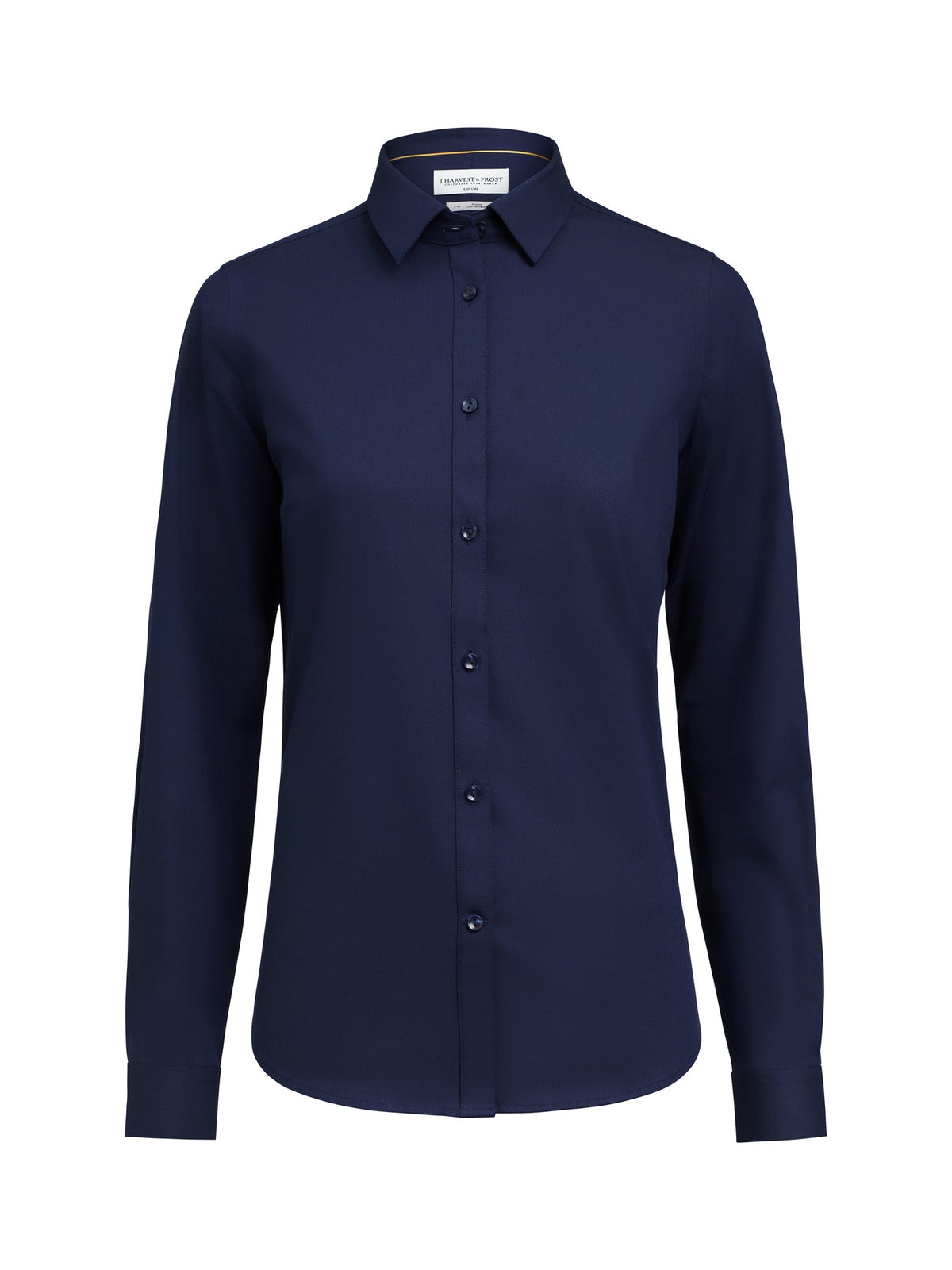 J.Harvest & Frost YB150 Twill Stretch Shirt Woman Contemporary Marineblau, Vorderansicht