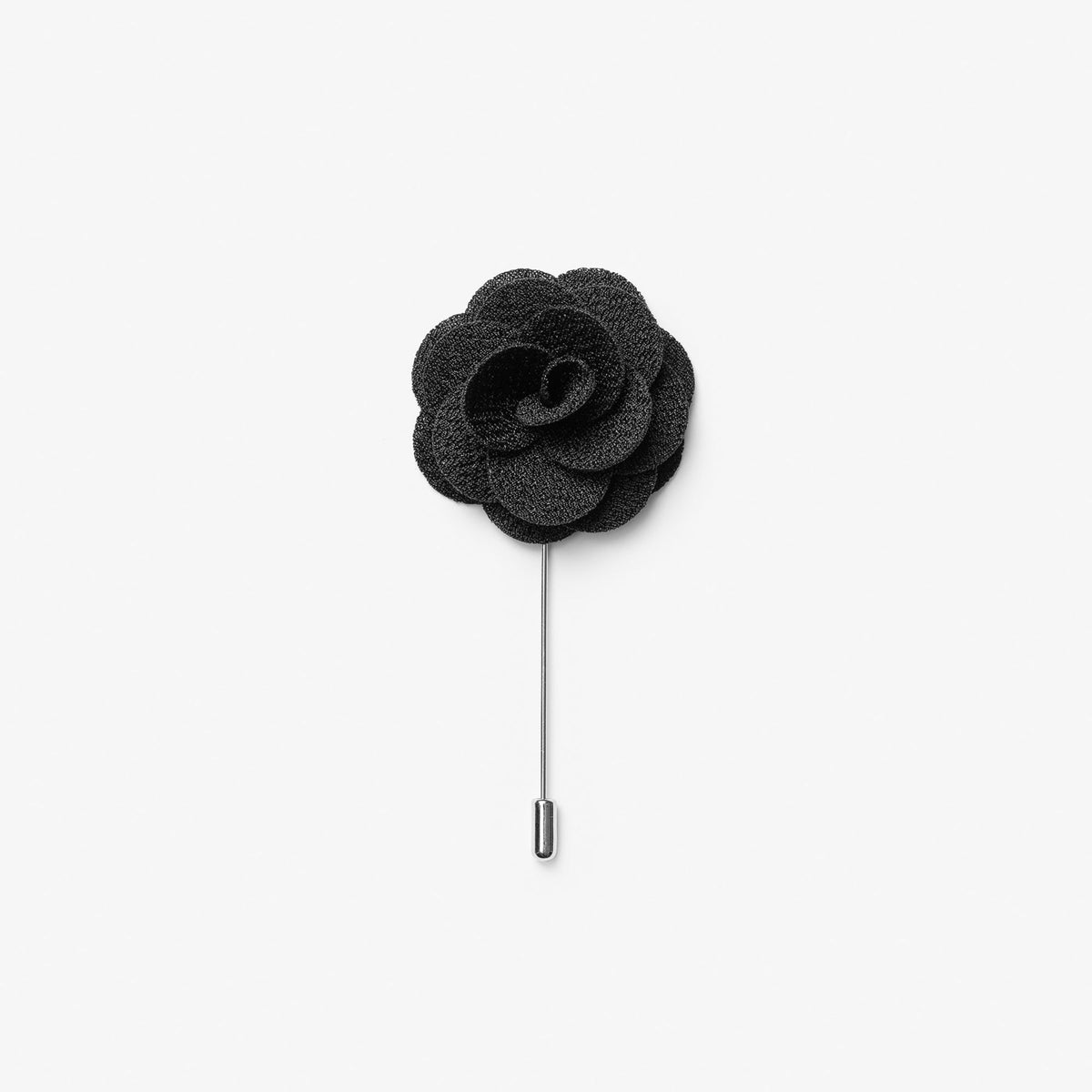 J.Harvest & Frost Giftbox Solid Hankie & Lapel Pin Schwarz, Detailansicht
