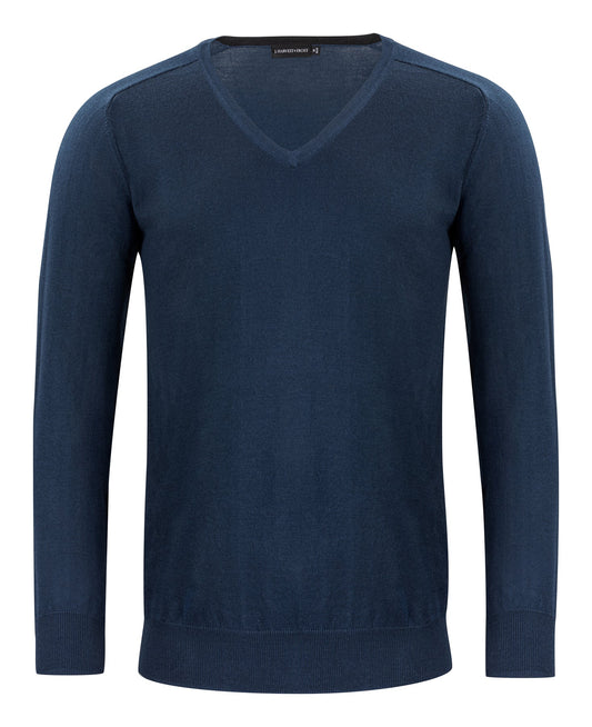 J.Harvest & Frost Merino V Marineblau, Vorderansicht