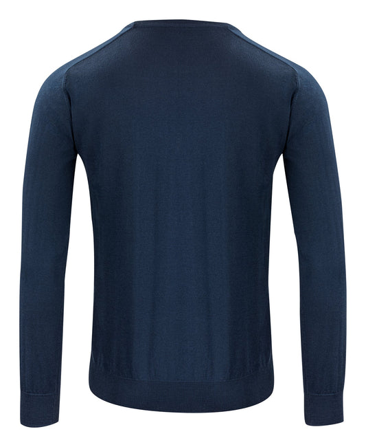 J.Harvest & Frost Merino V Marineblau, Rückansicht