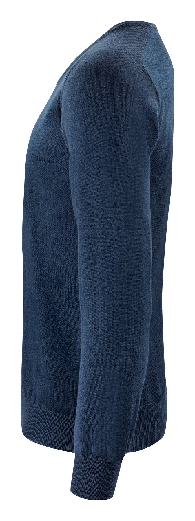 J.Harvest & Frost Merino V Marineblau, Seitenansicht links