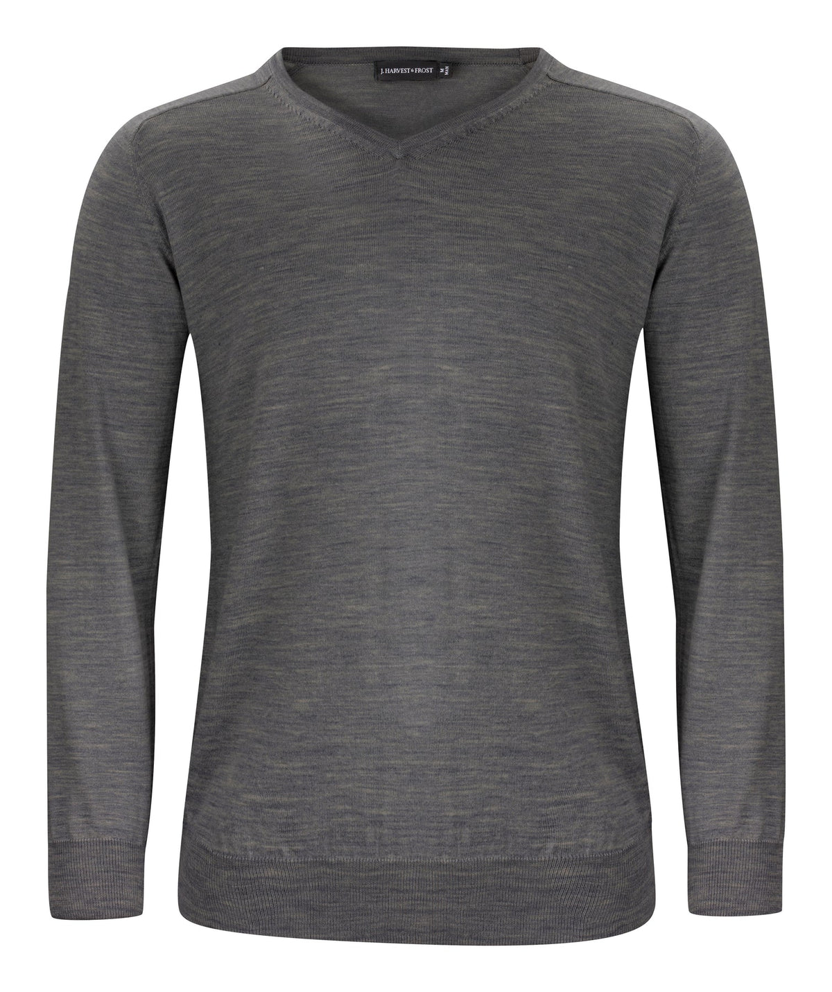 J.Harvest & Frost Merino V Grau meliert, Vorderansicht