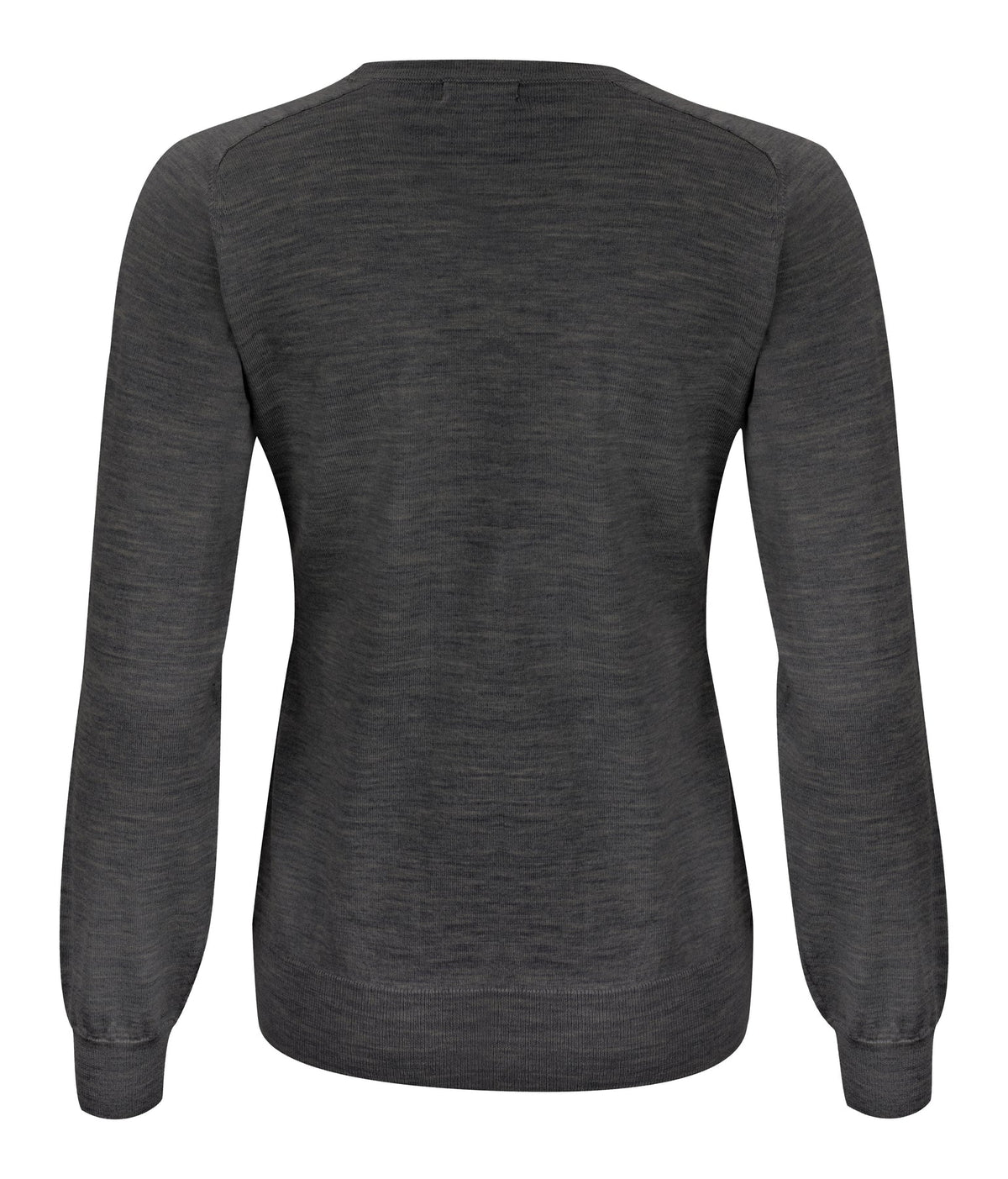 J.Harvest & Frost Merino V Woman Grau meliert, Rückansicht