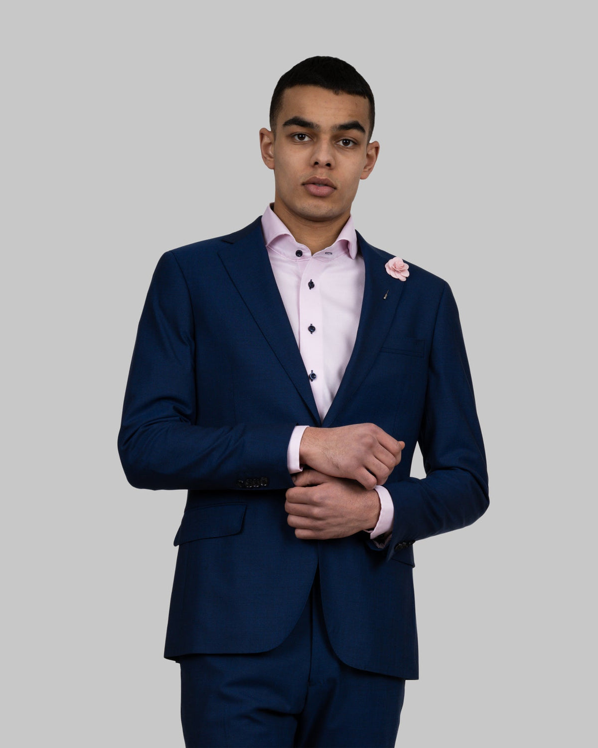 J.Harvest & Frost Classic Blazer 20 Man Marineblau meliert, Produktansicht